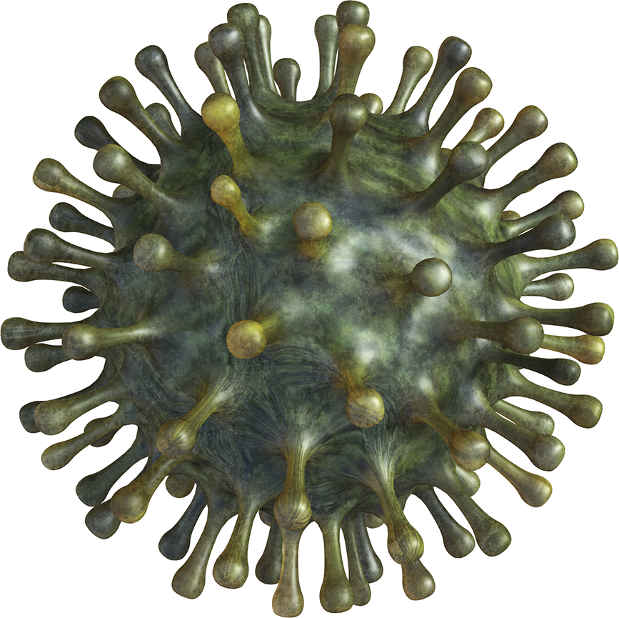 Covid-19 virus depiction