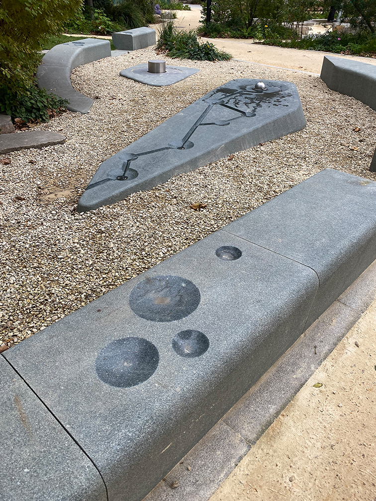 stone worked by IP Surfaces to accommodate the fountains stone worked by IP Surfaces to accommodate the fountains