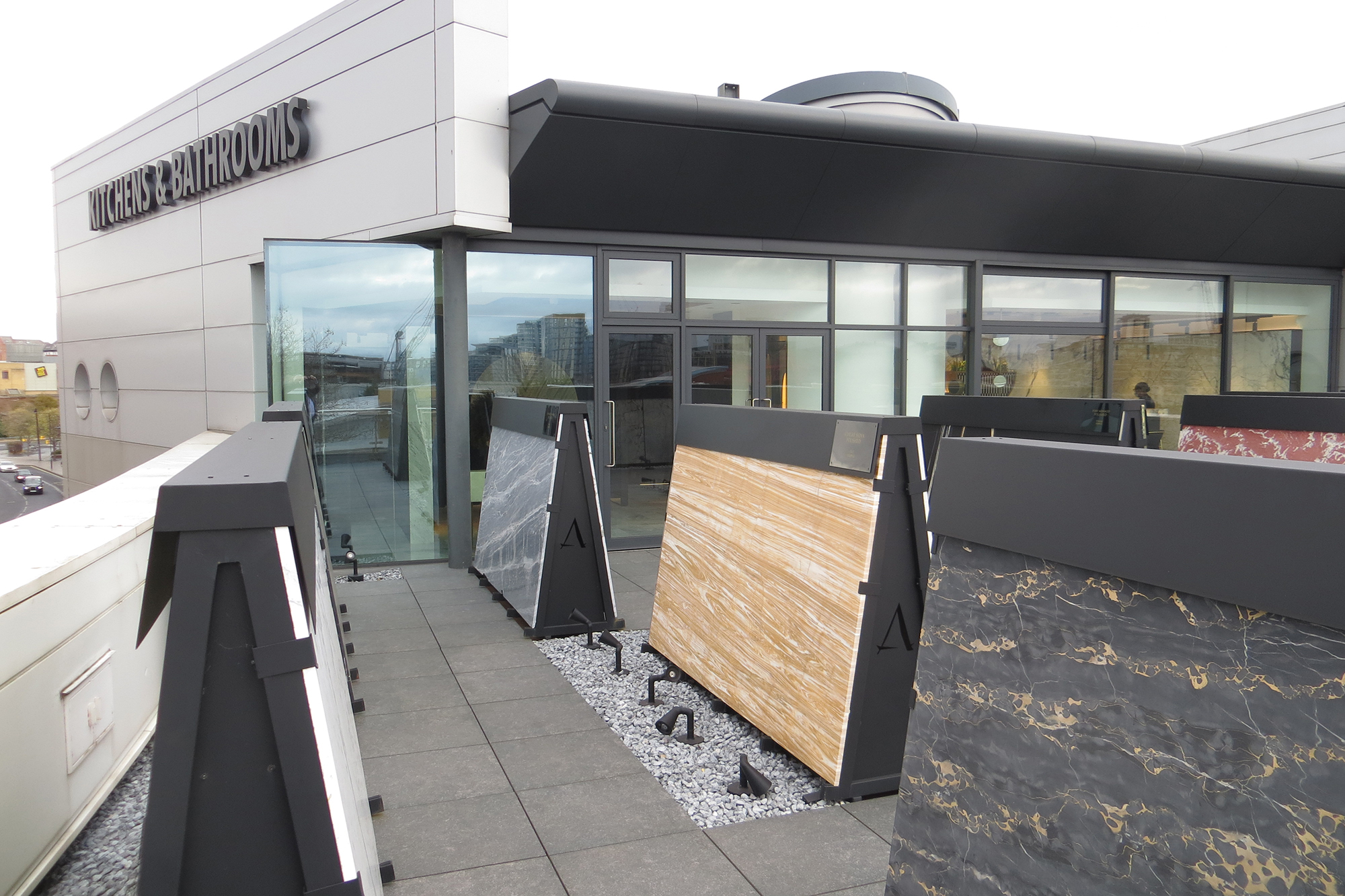 Altissima rooftop slab display Altissima rooftop slab display