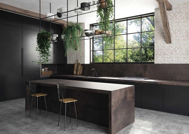 Industrial-inspired 303 Metallio Brown from Caesarstone