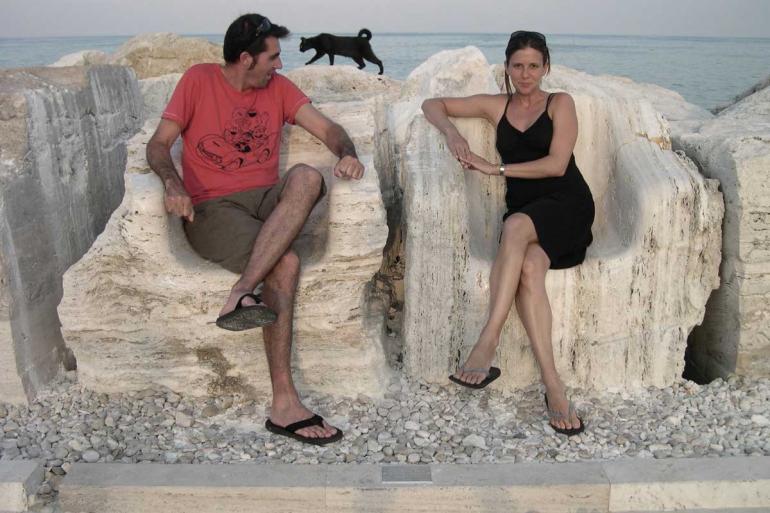 These seats in San Benedetto del Tronto in Italy were created on site travertine blocks and encourage people to stop and rest awhile