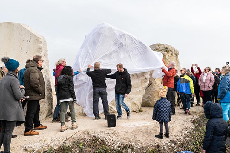 The Ocean Stone unveiling