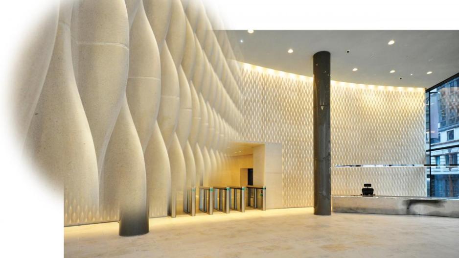 Jordans Whitbed natural stone feature wall