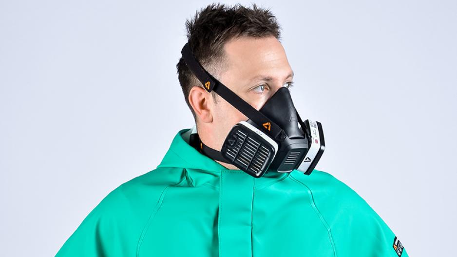 One of the new range of Alpha Sentinel face masks
