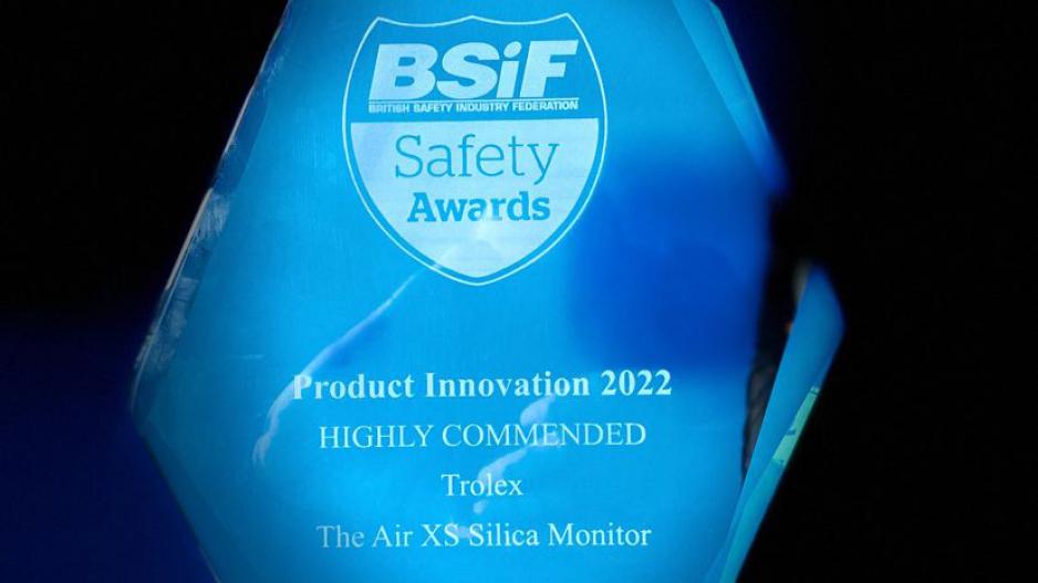 Trolex Air XS real time silica dust monitor award