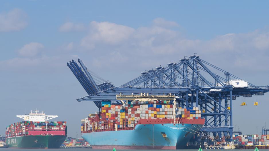 Containers at Felixstowe