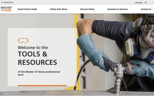 New Caesarstone website Caesarstone website