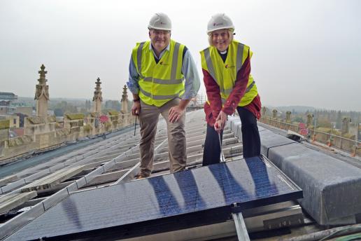 Solar Panels at Gloucester Cathedral