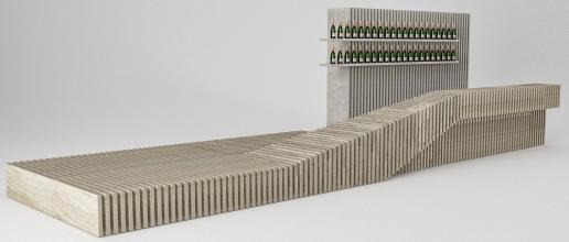 Geometric Wave Wine Bar