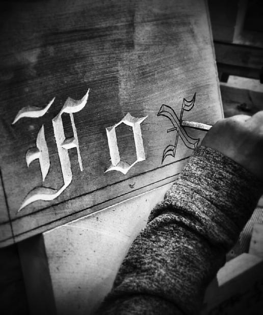 Moulton lettercutting