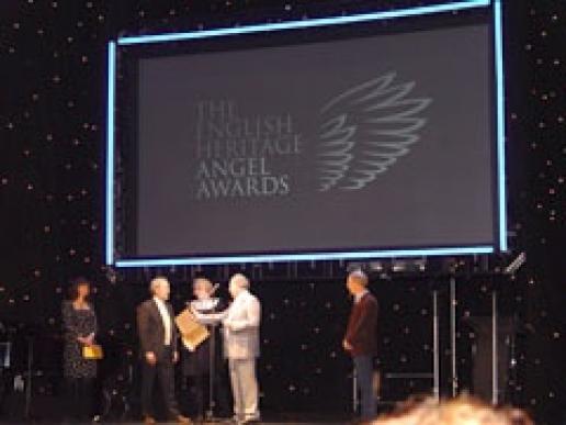 Andrew Lloyd Webber interviews winners at the Angel Awards. Andrew Lloyd Webber interviews winners at the Angel Awards.