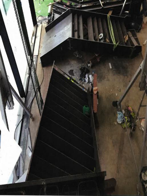 crashed staircase
