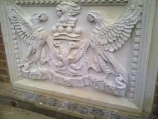 James Kirby's finished coat of arms. James Kirby's finished coat of arms.