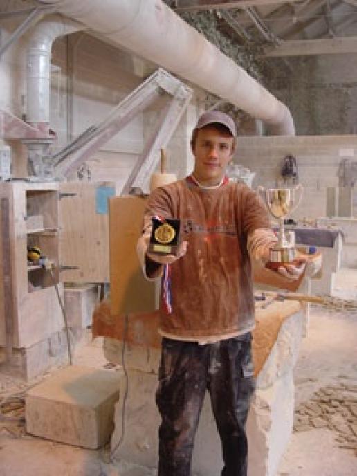 Top student Nathan Smith with some of his trophies Top student Nathan Smith with some of his trophies
