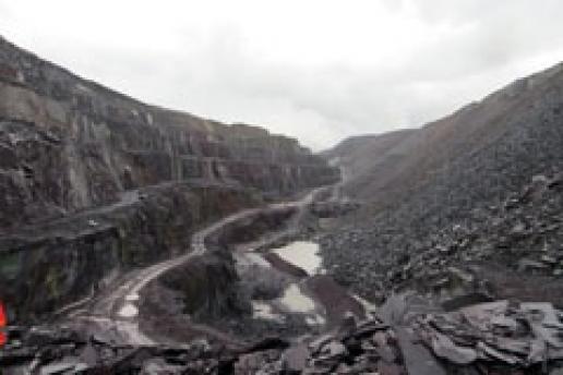 Penrhyn Quarry at Bethesda is one of the main sources of Welsh slate today. Penrhyn Quarry at Bethesda is one of the main sources of Welsh slate today.