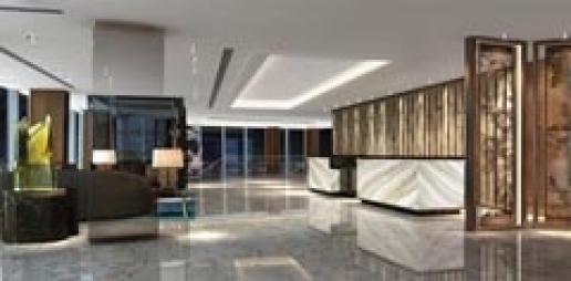 Carrières Plo's Versailles marble at the Shangri-La hotel at The Shard in London. Carrières Plo's Versailles marble at the Shangri-La hotel at The Shard in London.