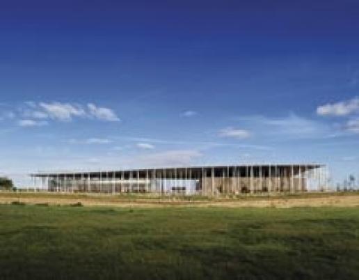 The new visitor centre at Stonehenge – all very hush-hush ahead of the opening on 18 December. The new visitor centre at Stonehenge – all very hush-hush ahead of the opening on 18 December.