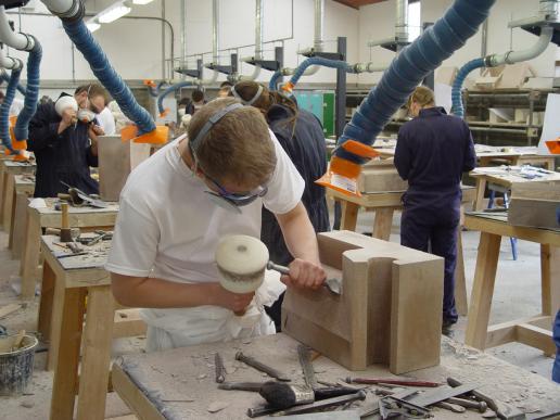 Trainees at work