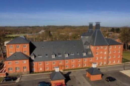 The Malthouse with its new natural slate roof from Cembrit. The Malthouse with its new natural slate roof from Cembrit.