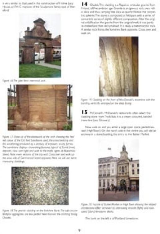 A page from the Hereford city centre Trail that can now be downloaded from the English Stone Forum website. A page from the Hereford city centre Trail that can now be downloaded from the English Stone Forum website.