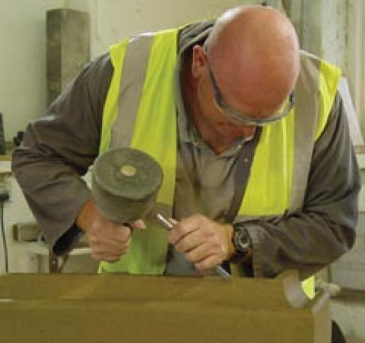 English Heritage stonemasons. The new English Heritage will have its own team of in-house stonemasons.