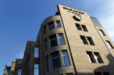 The new extension to Rusacks Hotel with its Peakmoor sandstone rainscreen cladding from Stone Cladding Systems