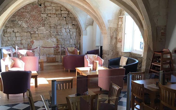The undercroft at Priory House in Dunstable