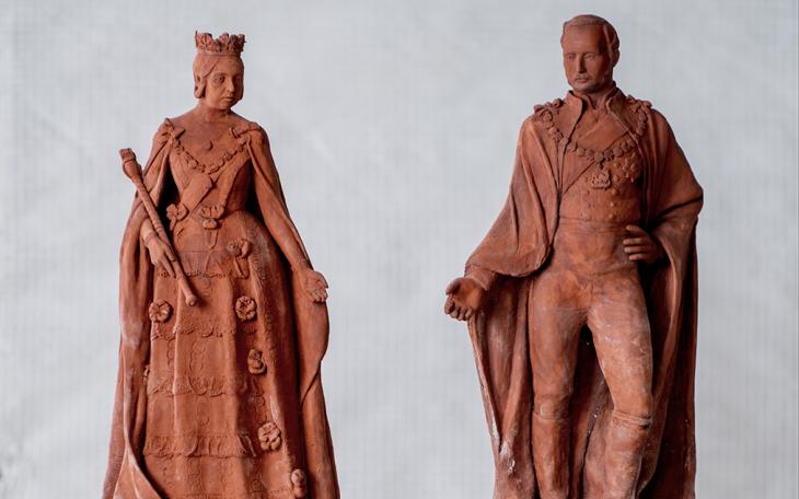 Maquettes of Queen Victoria and Prince Albert