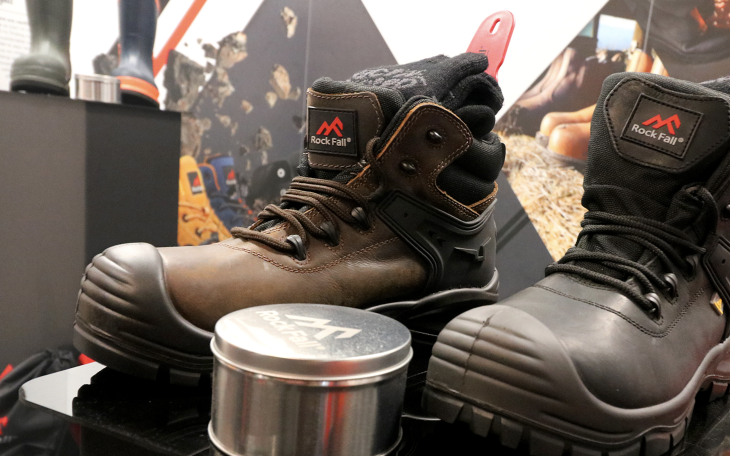 Rockfall safety footwear
