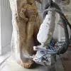 Batman on a Planet Sculpture robot