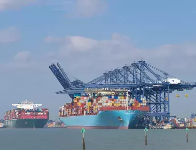 Goods arriving at Felixstowe