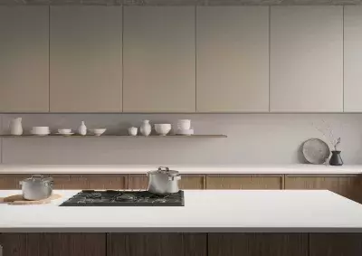 Caesarstone’s 110 Whitenna is part of its porcelain collection