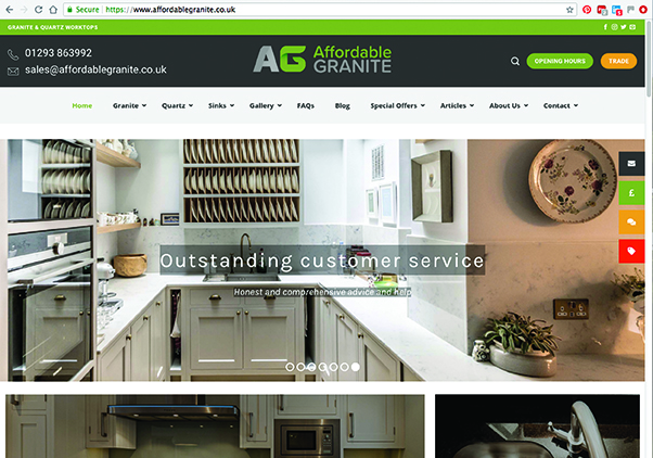 Affordable Granite Website